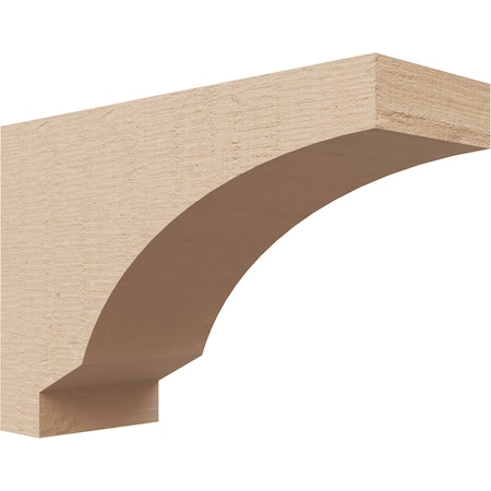 3in. W X 9in. D X 6in. H Series 3 Classic Moab Rough Cedar Woodgrain TimberThane Corbel, Primed Tan